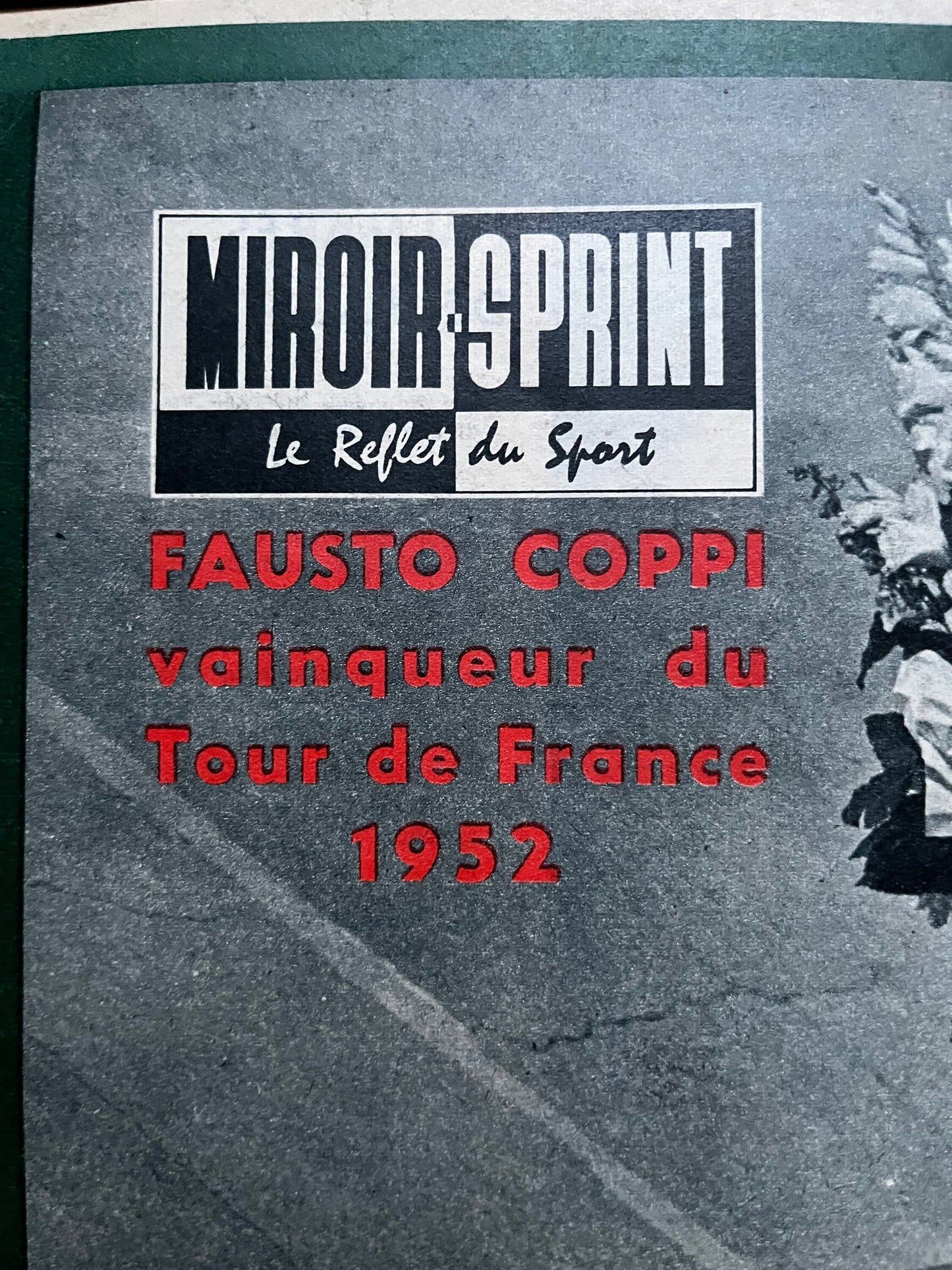 Vintage Cycling Print - Fausto Coppi/Bianchi, Original 1960