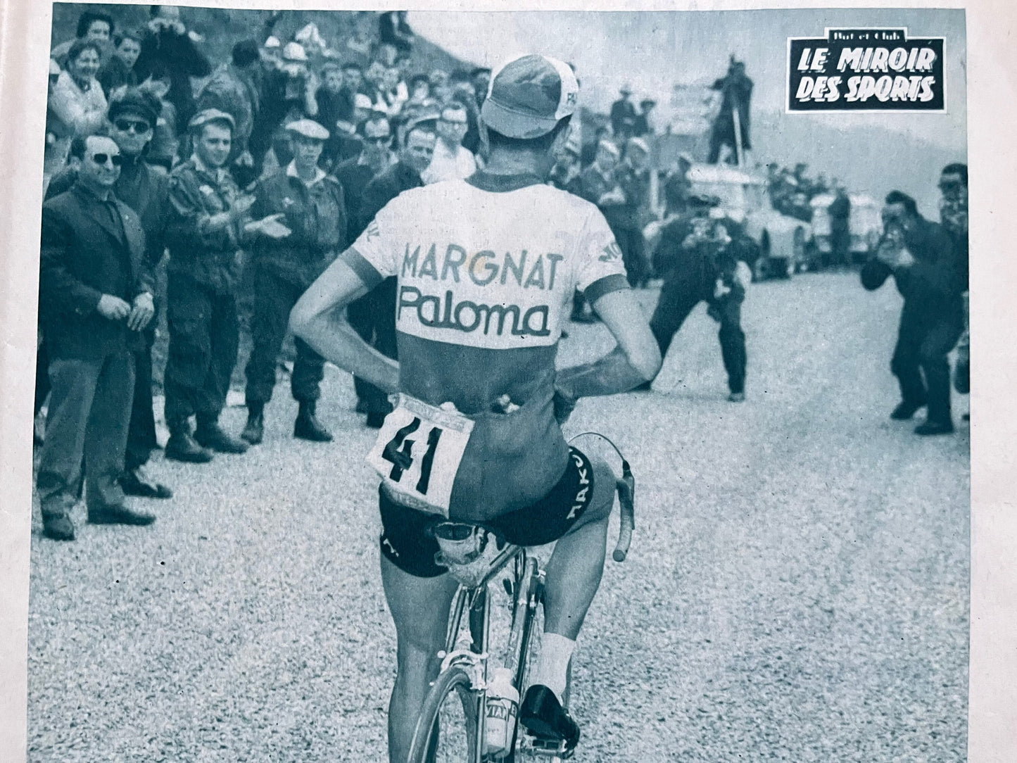 Vintage Cycling Print - Tour de France, Federico Bahamontes, Original 1959