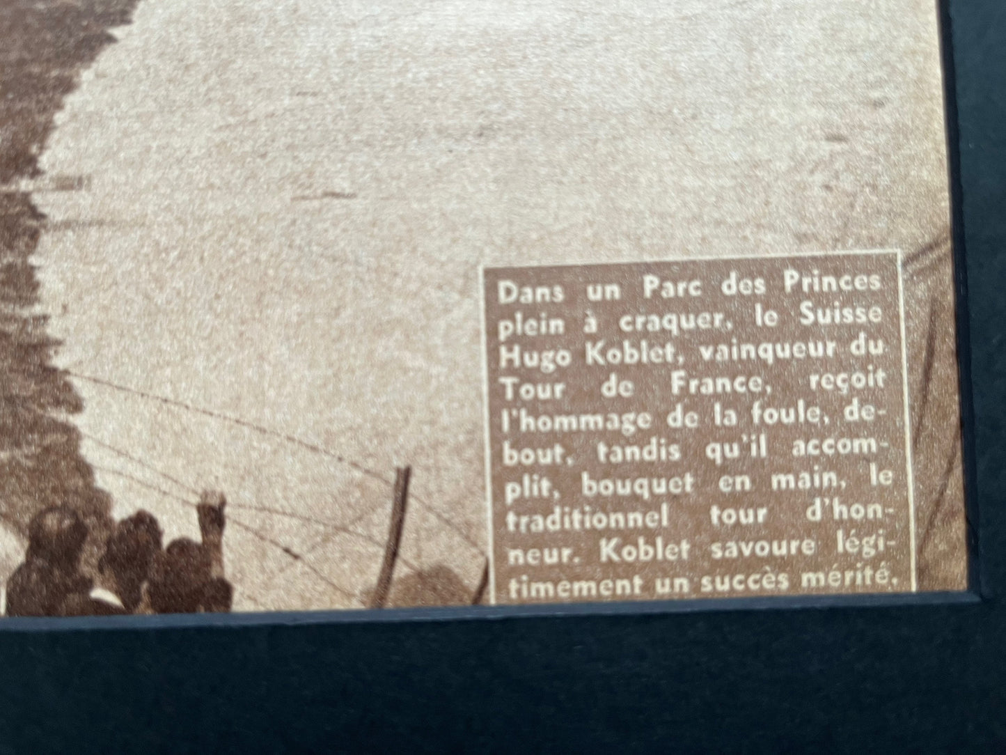 Vintage Tour de France cycling print - Hugo Koblet 1951