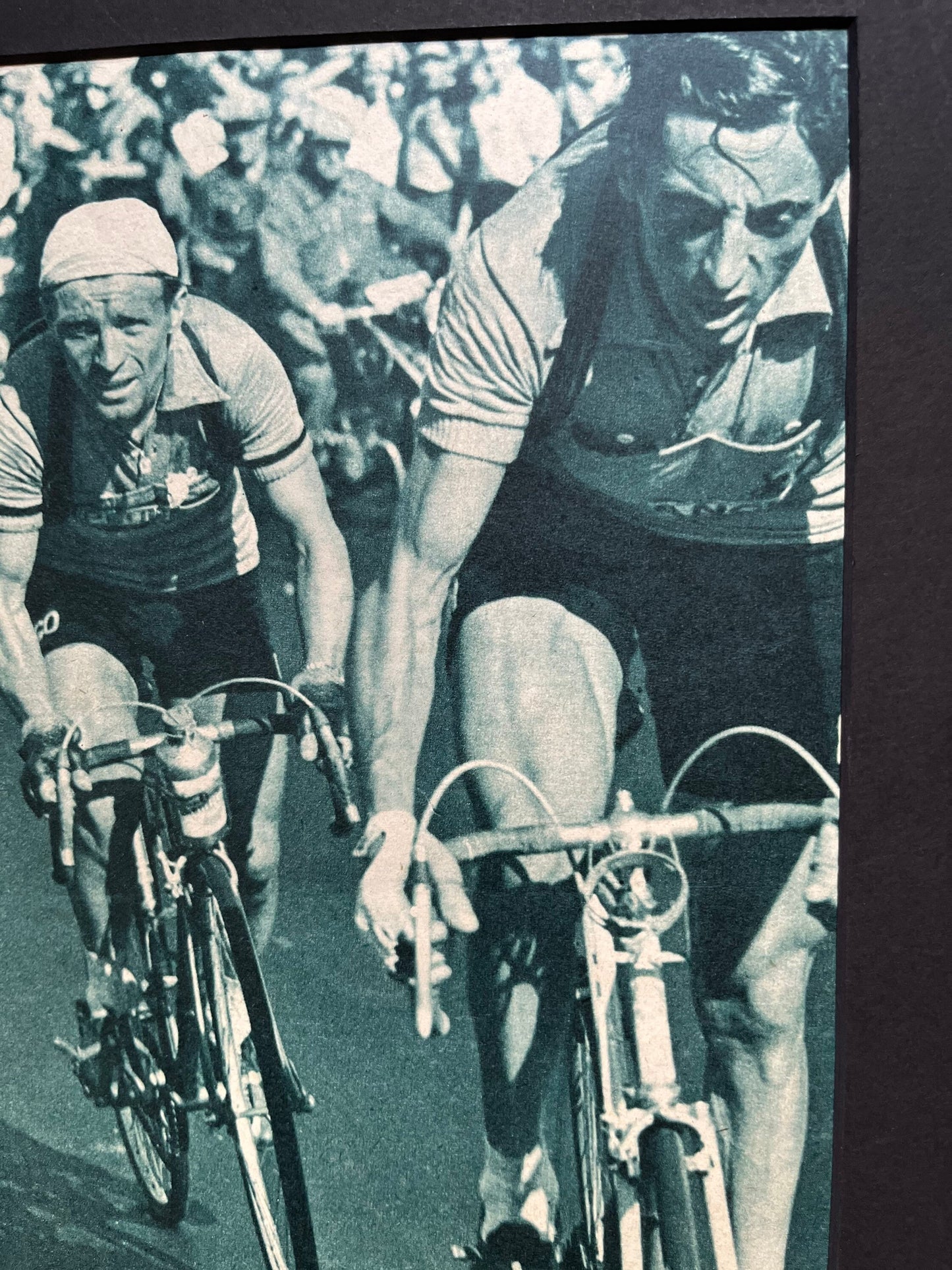 Vintage Cycling Print - Fausto Coppi/Bianchi, Original 1953