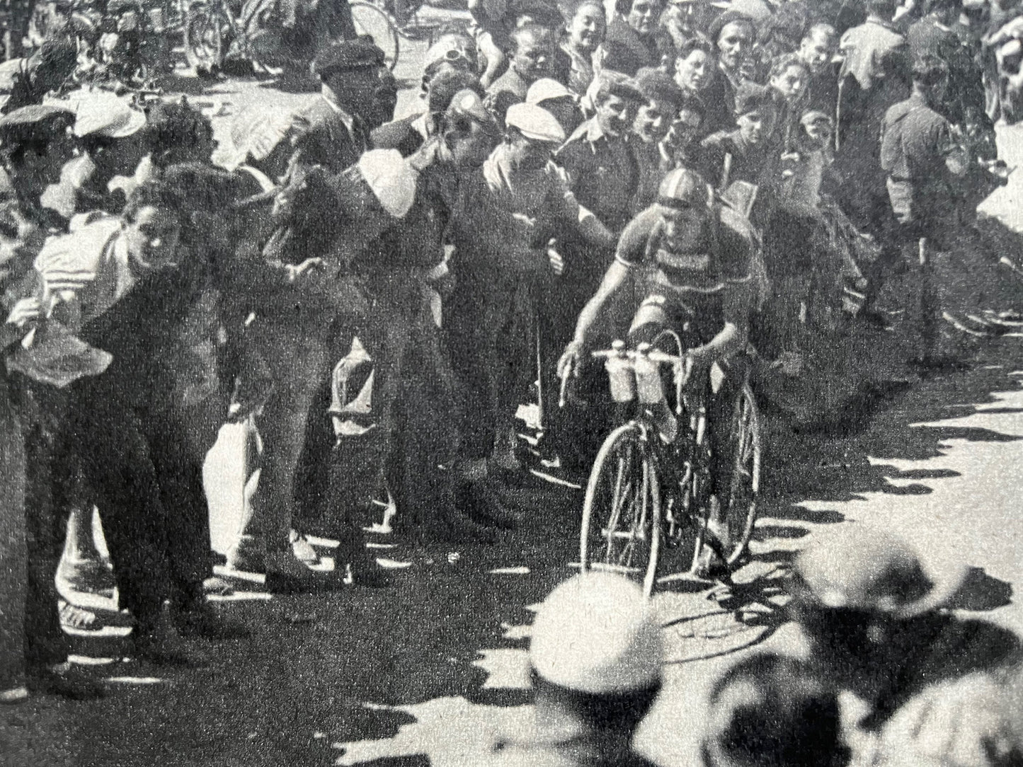 Vintage Cycling Print - Tour de France, Alps, 1951
