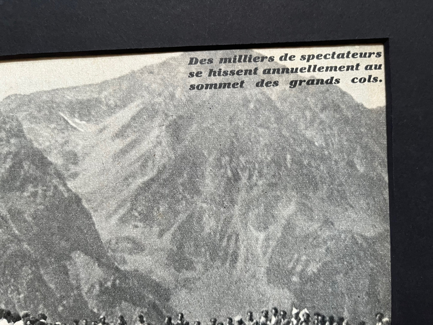 Vintage Cycling Print - Tour de France, Alps, 1951