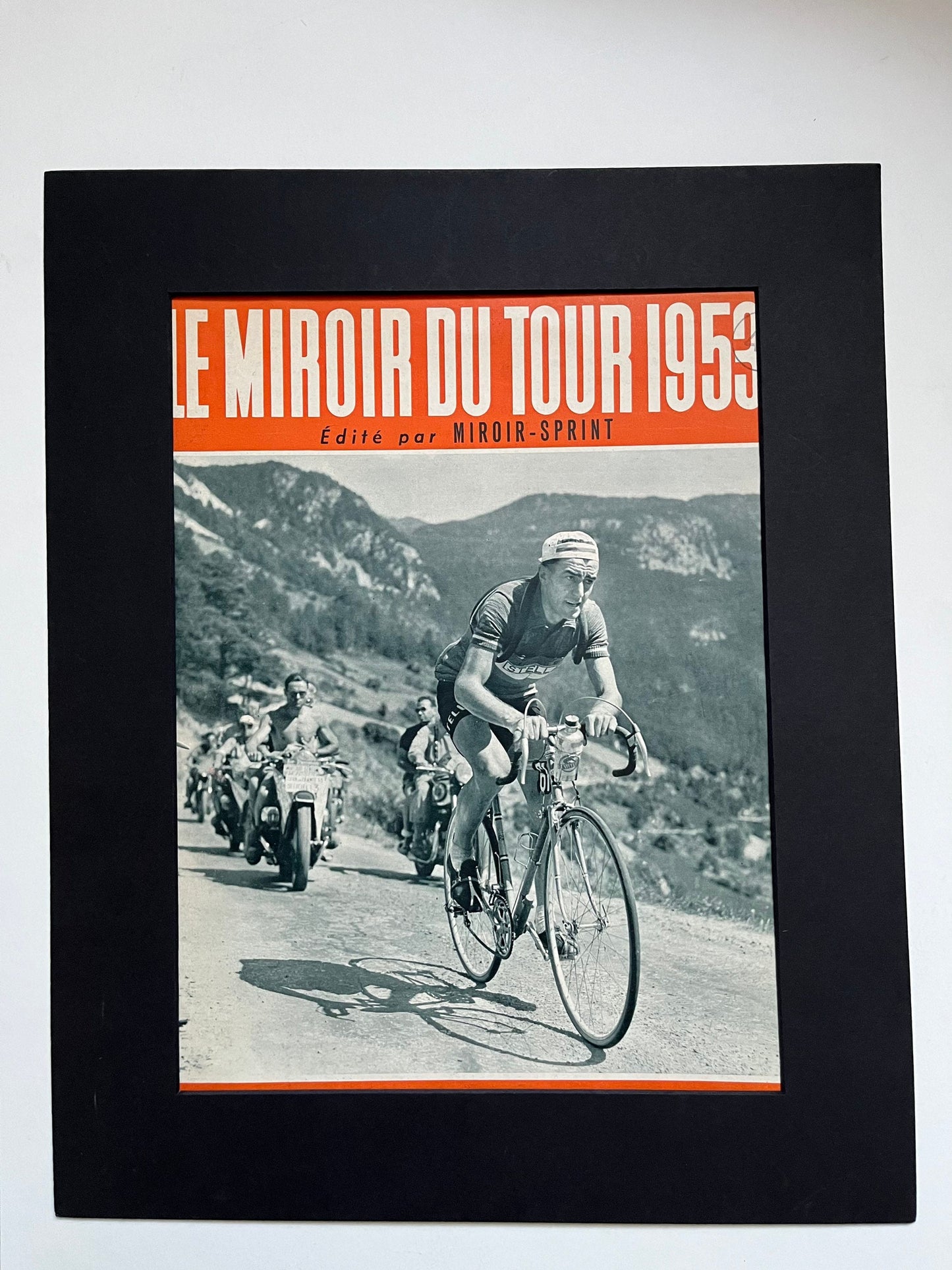 Vintage Cycling Print - Louison Bobet, Original 1953