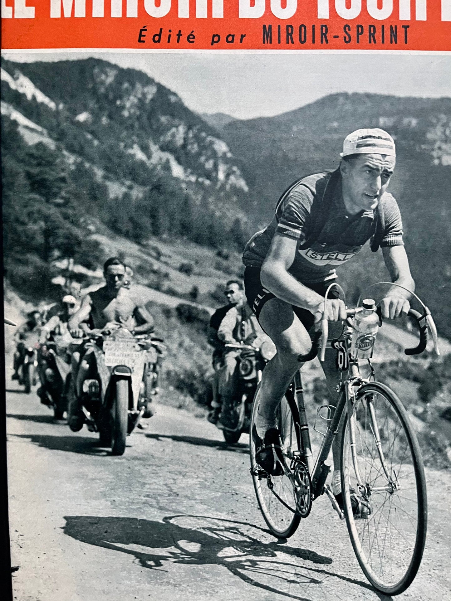 Vintage Cycling Print - Louison Bobet, Original 1953