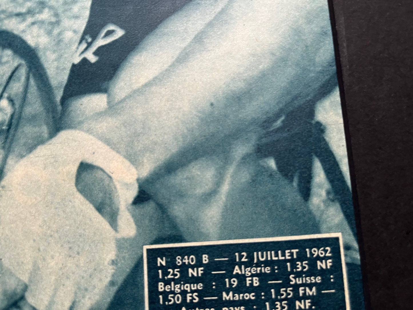 Vintage Cycling Print - Tour de France, Jacques Anquetil, Original 1962