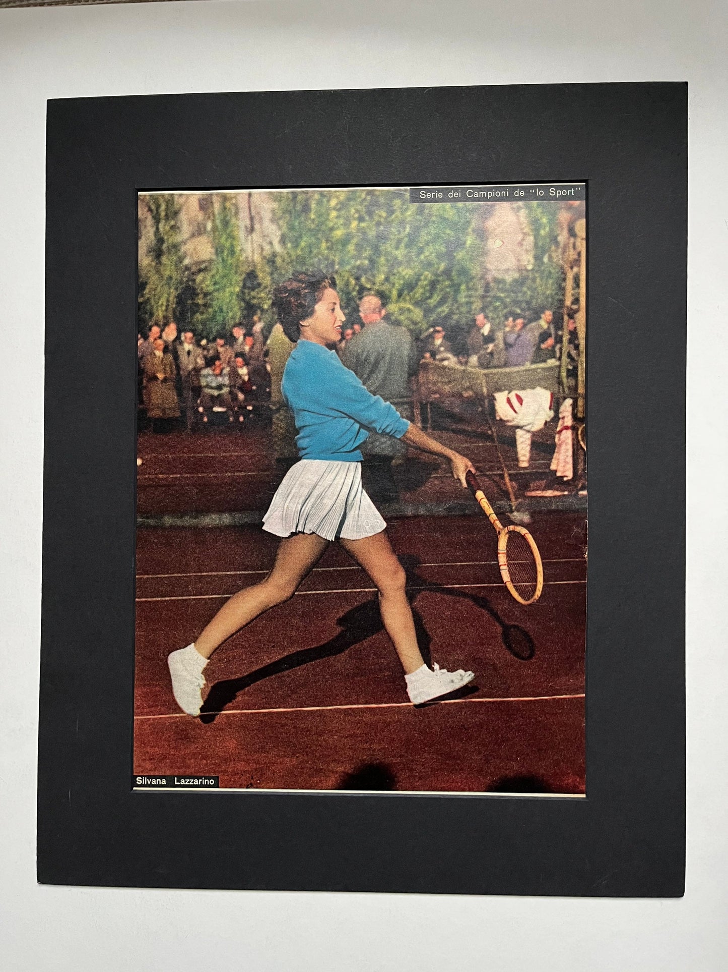 Vintage Tennis Print - Silvana Lazzarino, Tennis Player, Original 1953