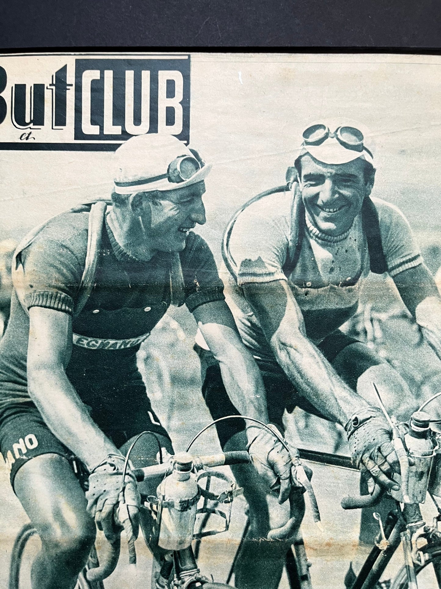 Vintage Cycling Print -Tour de France, Gino Bartali/Guy LaPebie, 1948