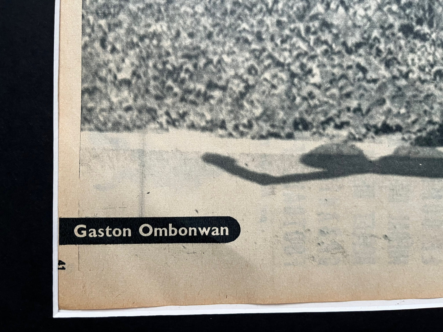 Vintage Athletics Print (French) - Gaston Ombunwan, Original 1953