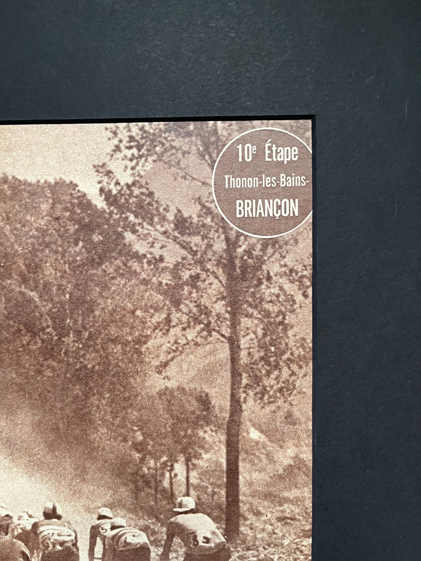 Vintage Cycling Print - Tour de France, Thonon Les Bains - Briancon, Original 1949