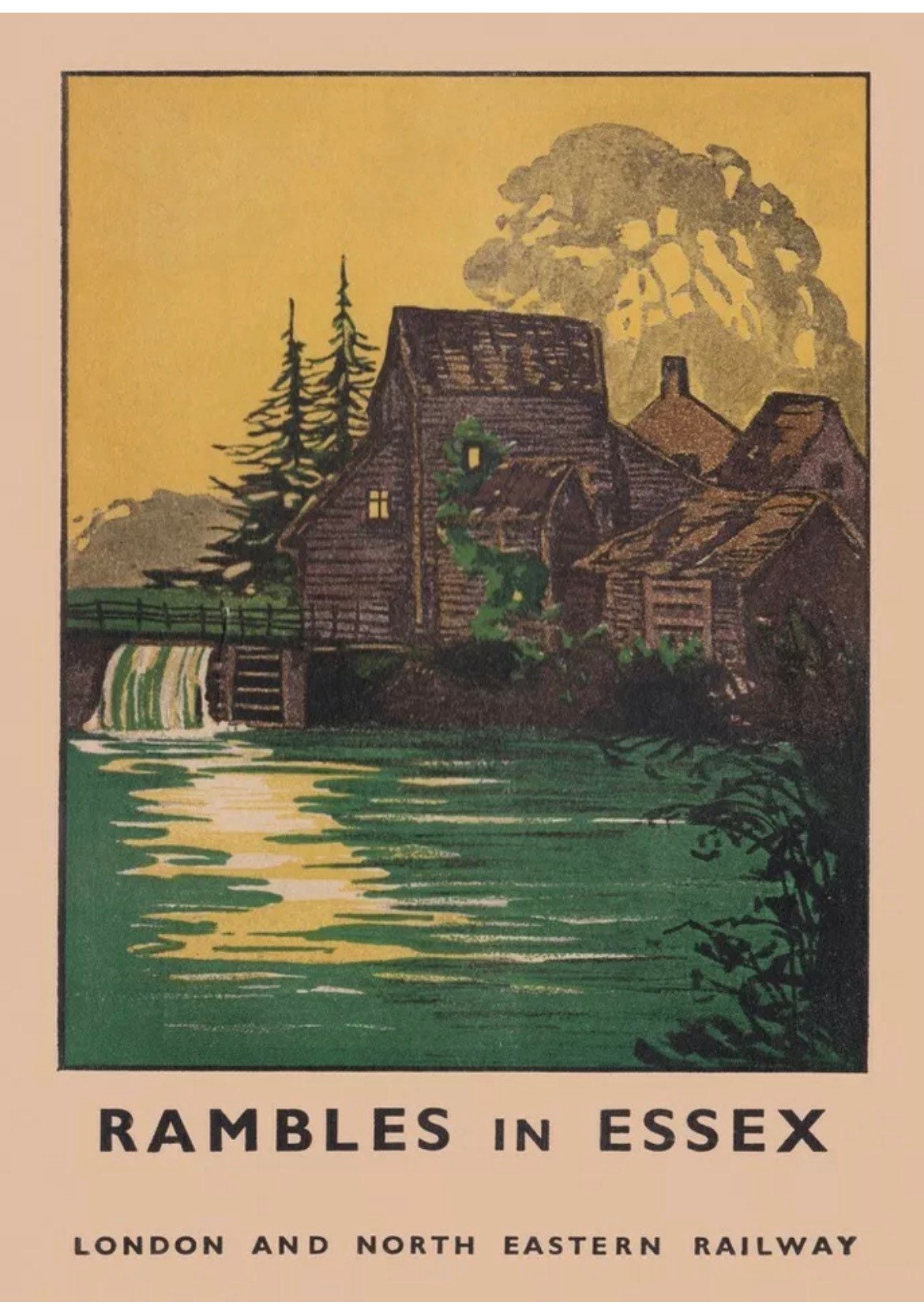 Vintage Advertising Poster - London Transport, Essex Rambles, c1920s