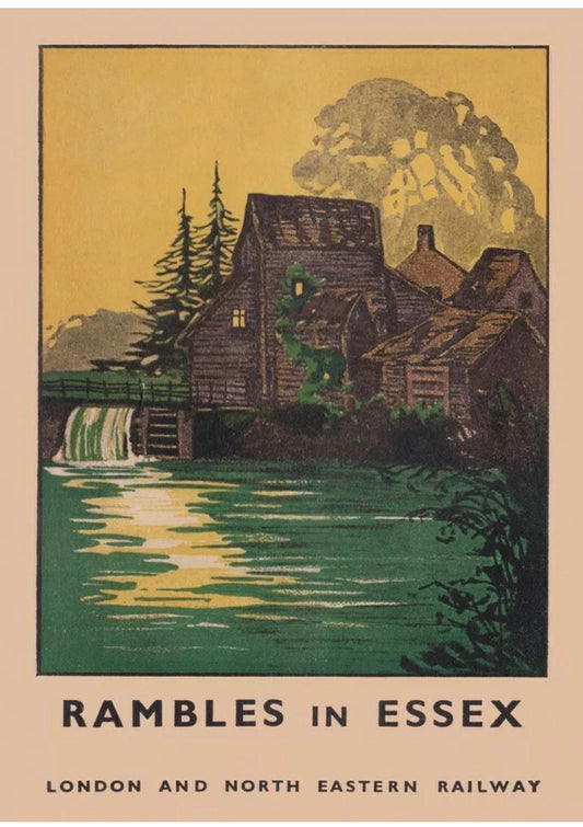 Vintage Advertising Poster - London Transport, Essex Rambles, c1920s