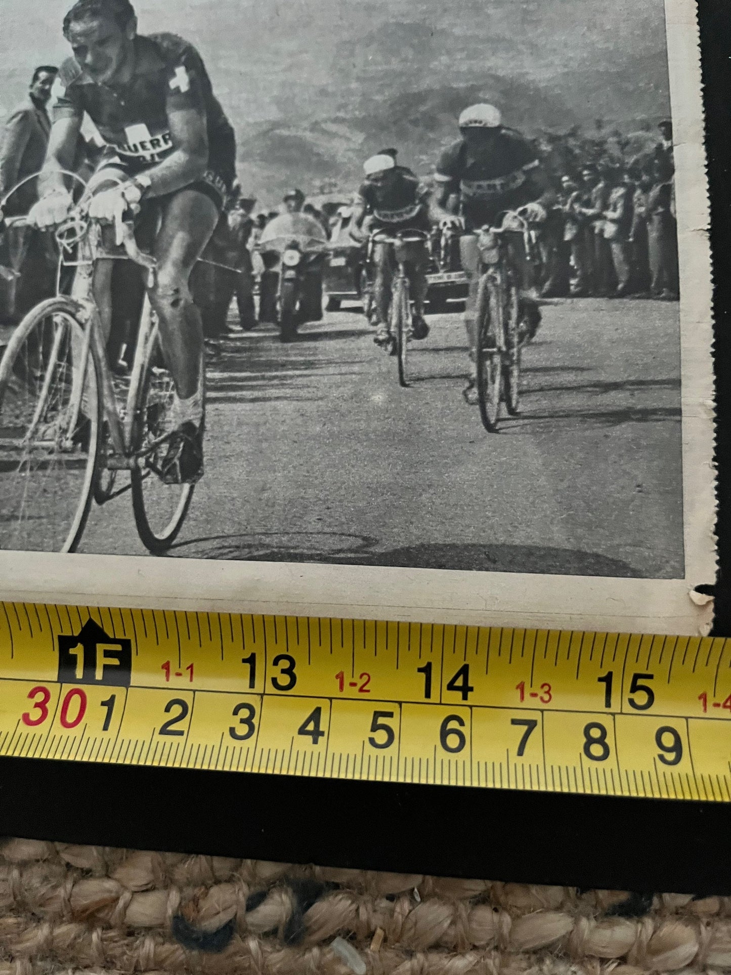Vintage Cycling Print - Fausto Coppi/Gino Bartali, Original, Tour de France, 1953