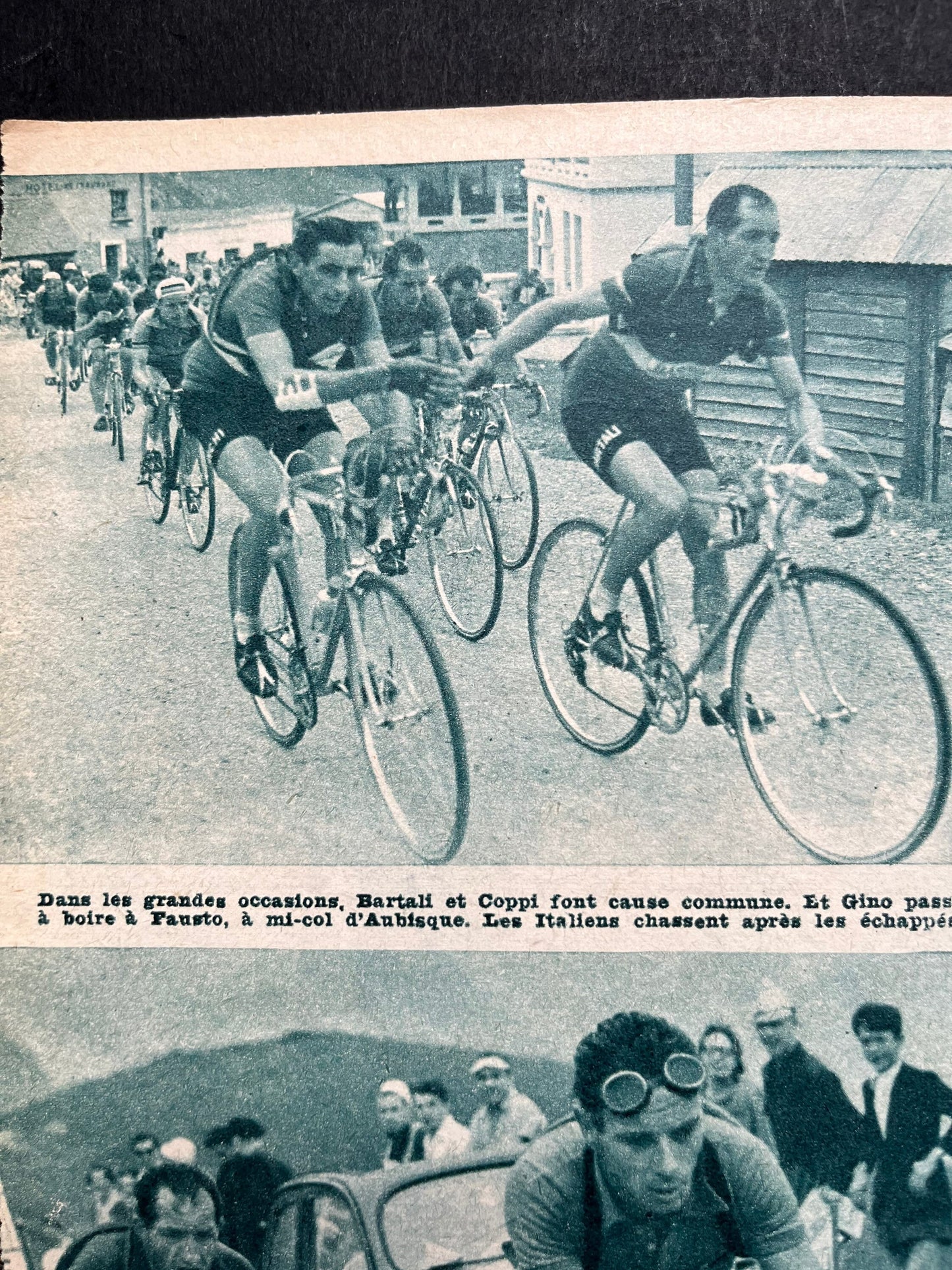 Vintage Cycling Print - Fausto Coppi, Bianchi Original,1952