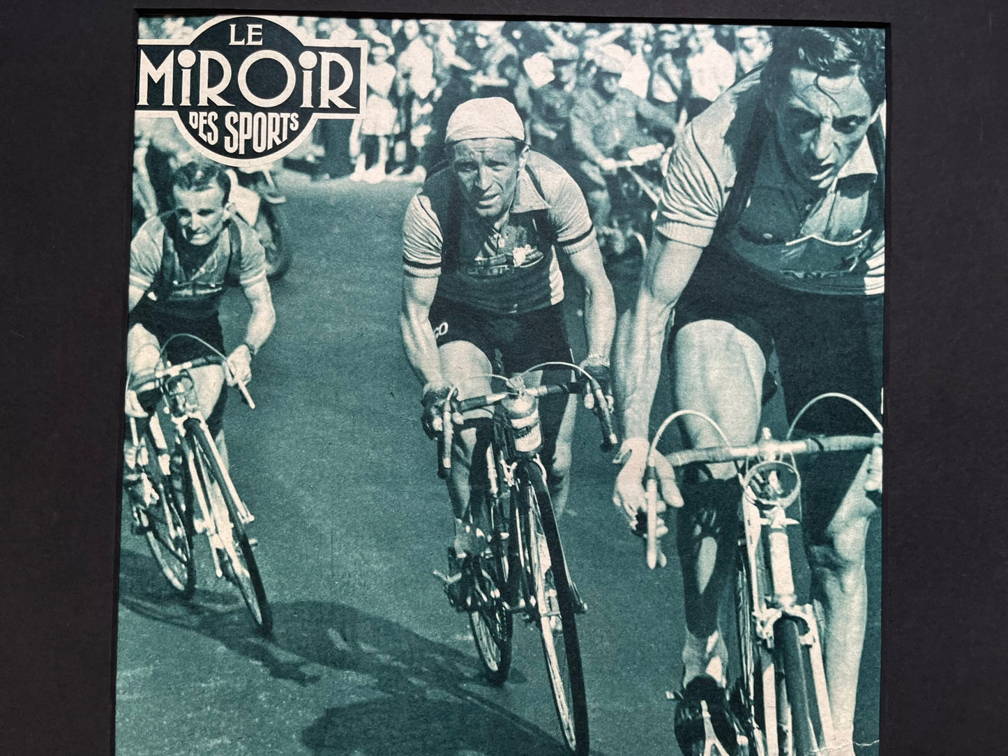 Vintage Cycling Print - Fausto Coppi/Bianchi, Original 1953