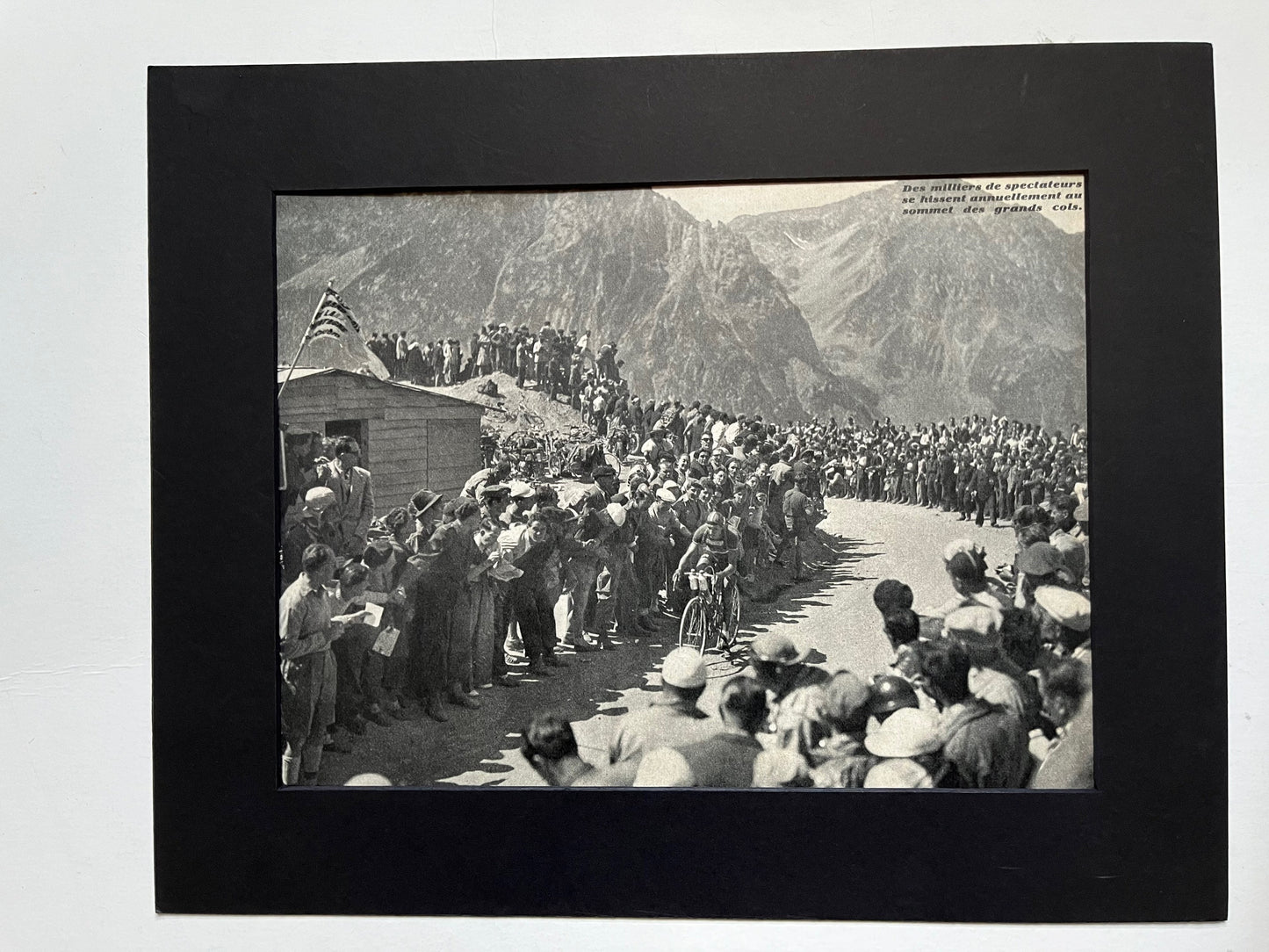 Vintage Cycling Print - Tour de France, Alps, 1951