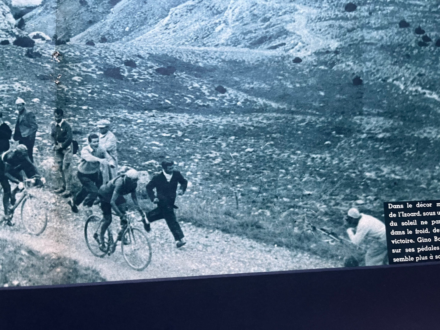 Vintage Cycling Print - Fausto Coppi/Gino Bartali, Original, Tour de France 1952