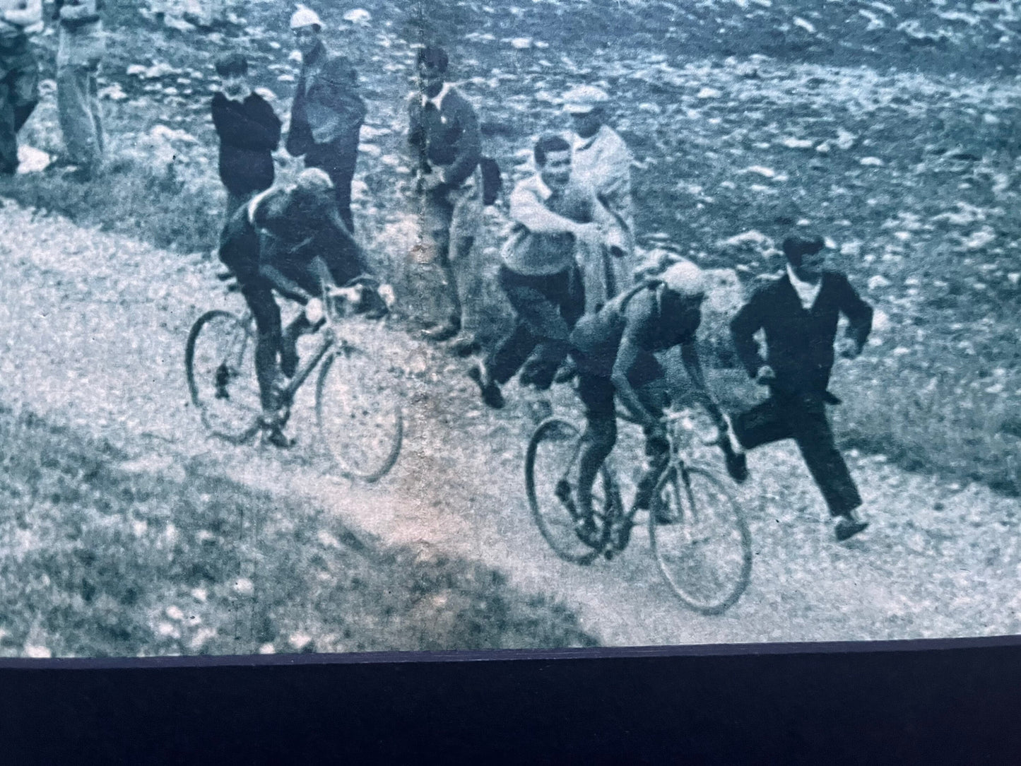 Vintage Cycling Print - Fausto Coppi/Gino Bartali, Original, Tour de France 1952