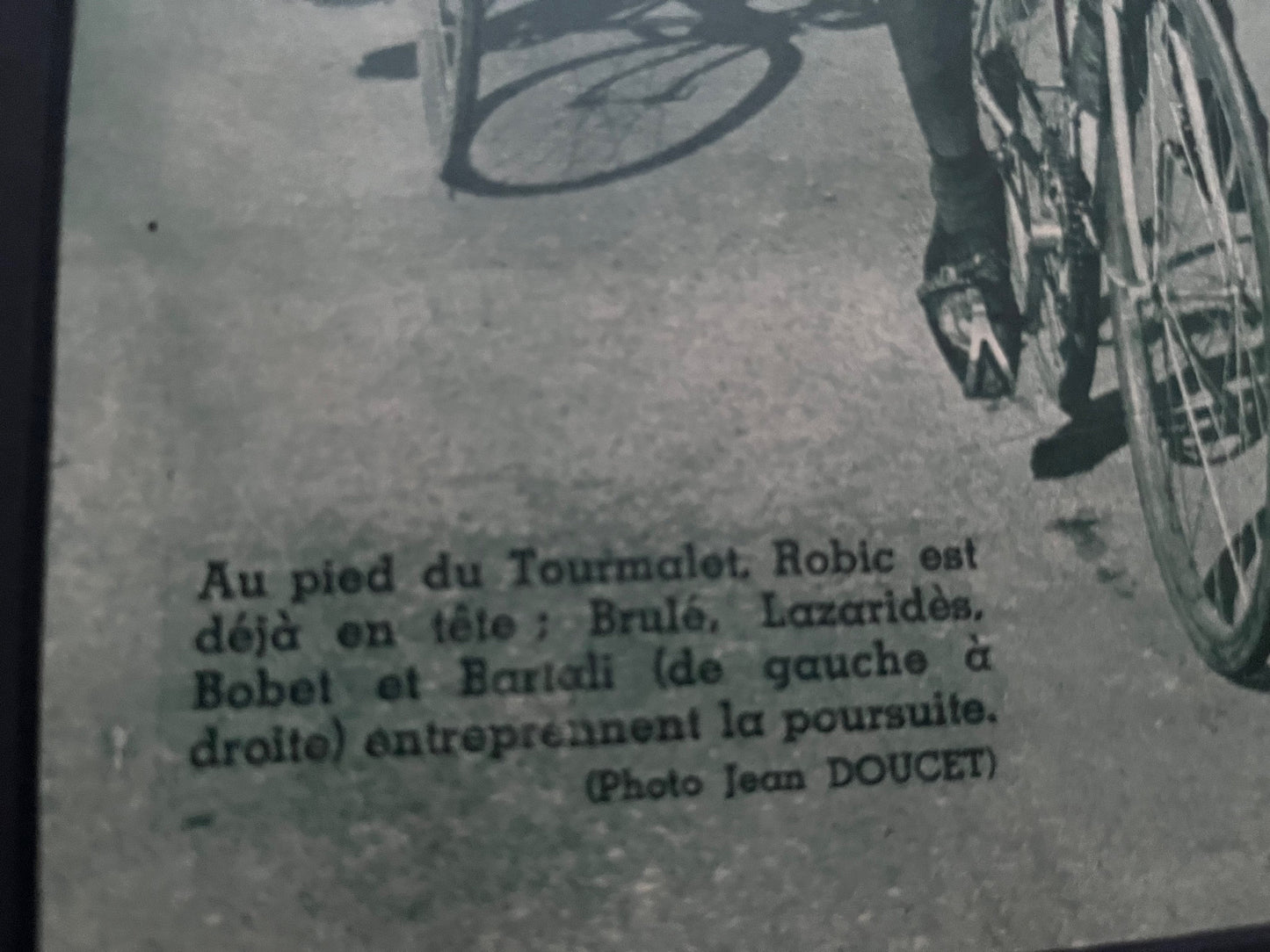 Vintage Cycling Print - Tour de France, Gino Bartali/Louison Bobet, 1948