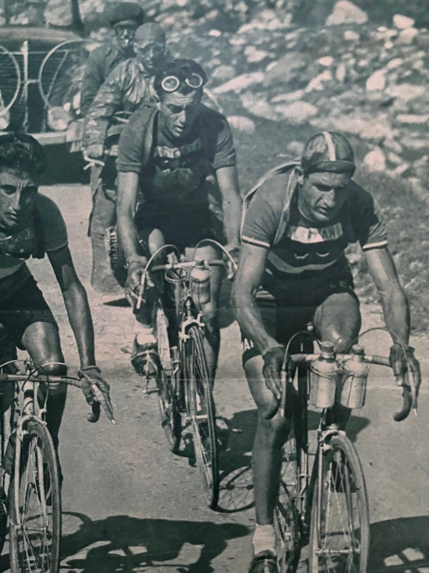 Vintage Cycling Print - Tour de France, Gino Bartali/Louison Bobet, 1948