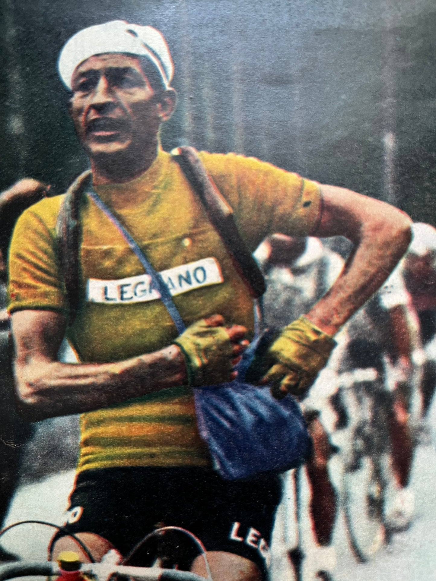 Vintage Cycling Print - Tour de France, Gino Bartali/Legnano, Original 1949