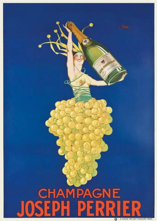 Vintage Advertising Poster - Joseph Perrier Champagne, c1920