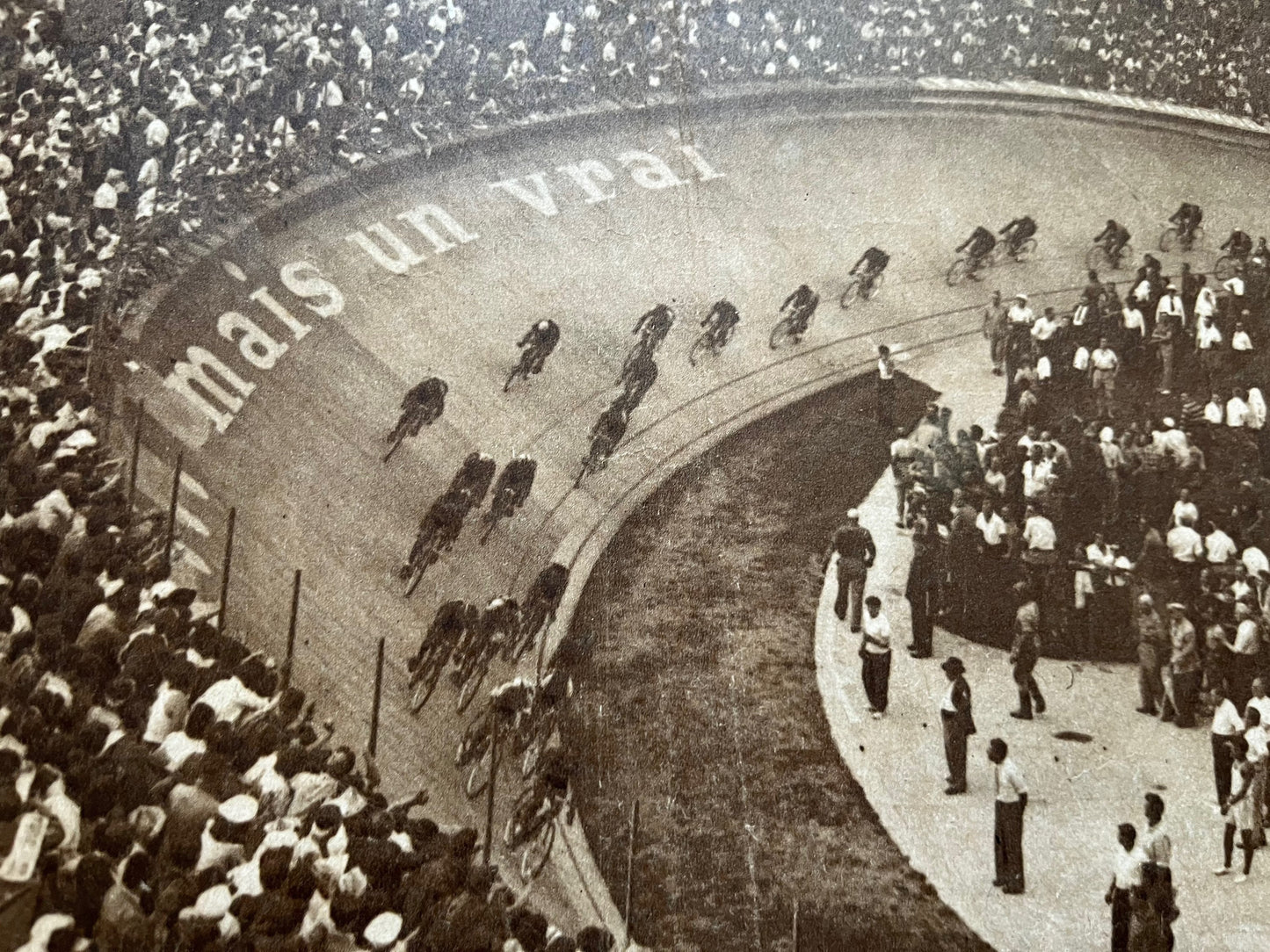 Vintage Tour de France cycling print - Ferdi Kubler 1950 parc des princes