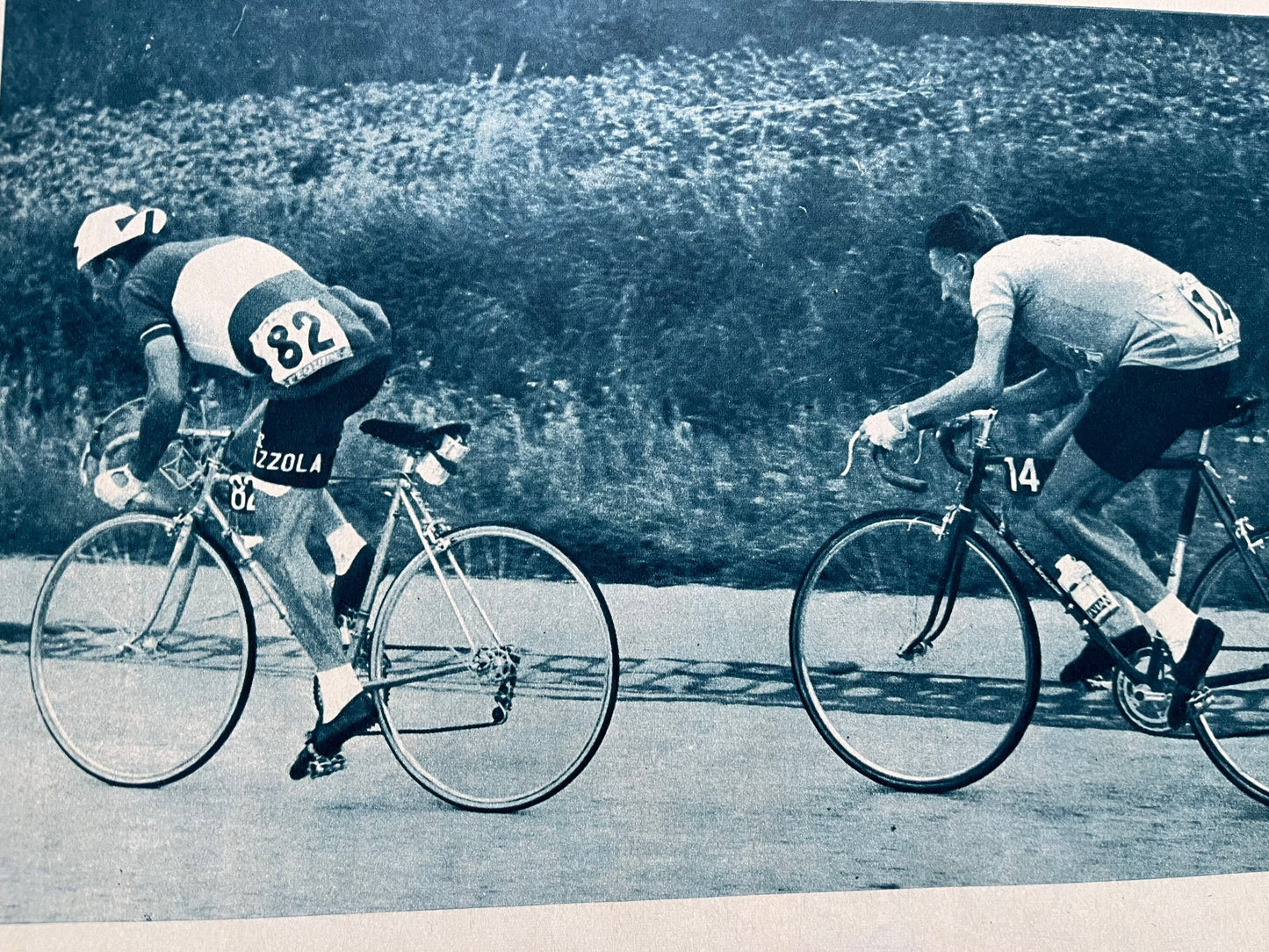 Vintage Cycling Print - Jacques Anquetil/Charly Gaul, Tour de France, Original 1961