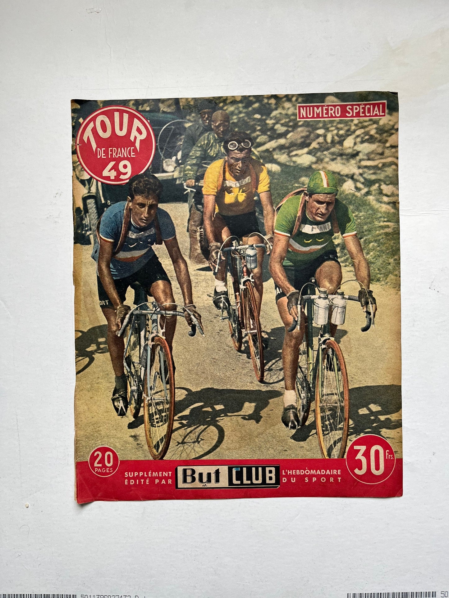 Vintage Cycling Front Cover - Tour de France, Gino Bartali/Legnano, Original 1949