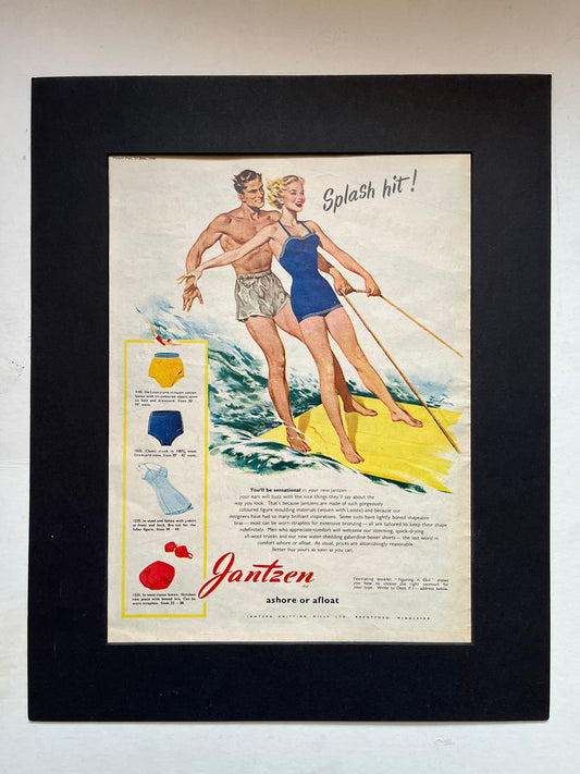 Vintage Advertising Print - Jantzen Swimwear, 1950