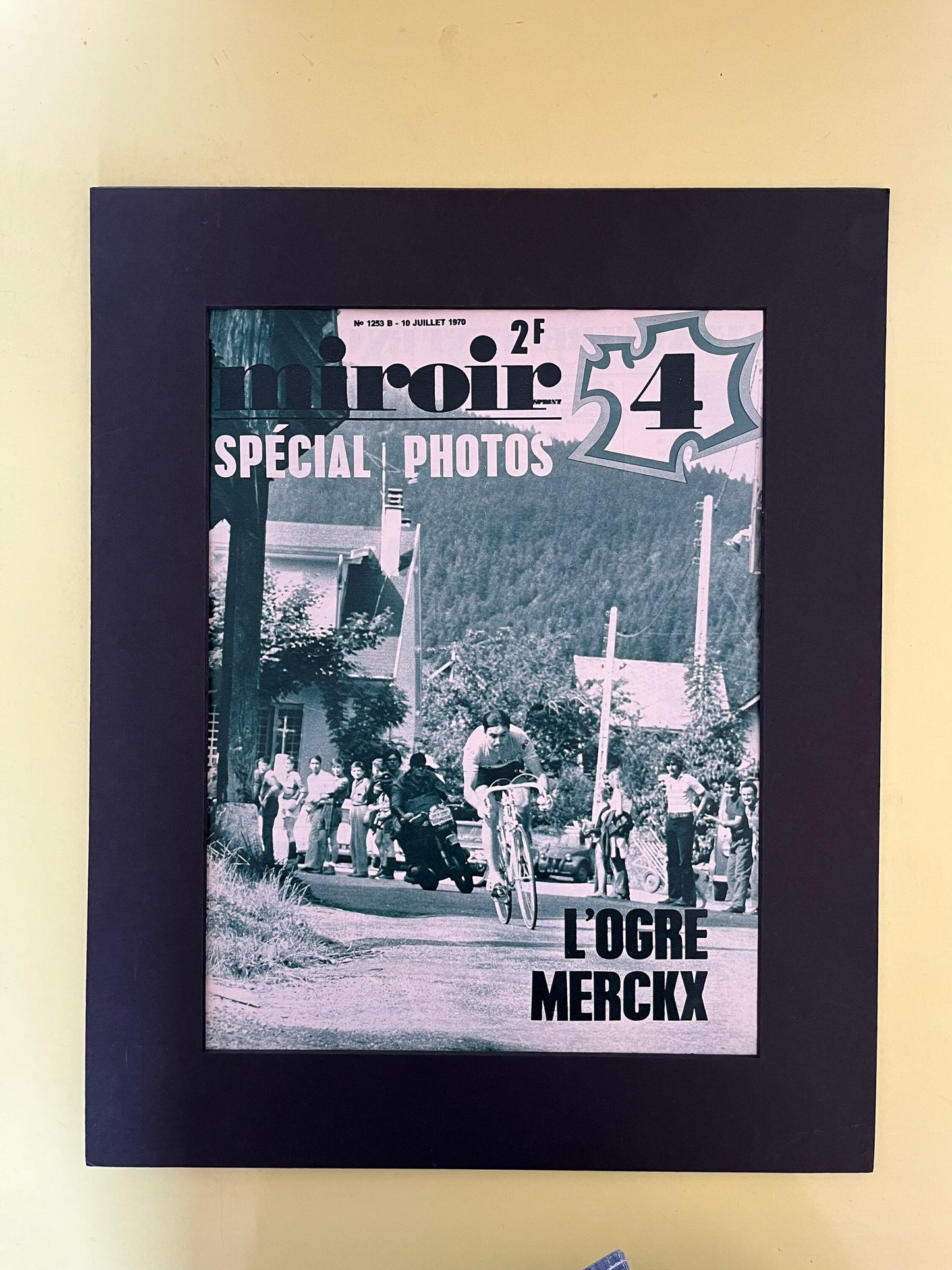 Vintage Cycling Print - Tour de France, Eddy Merckx L’ogre Original 1970