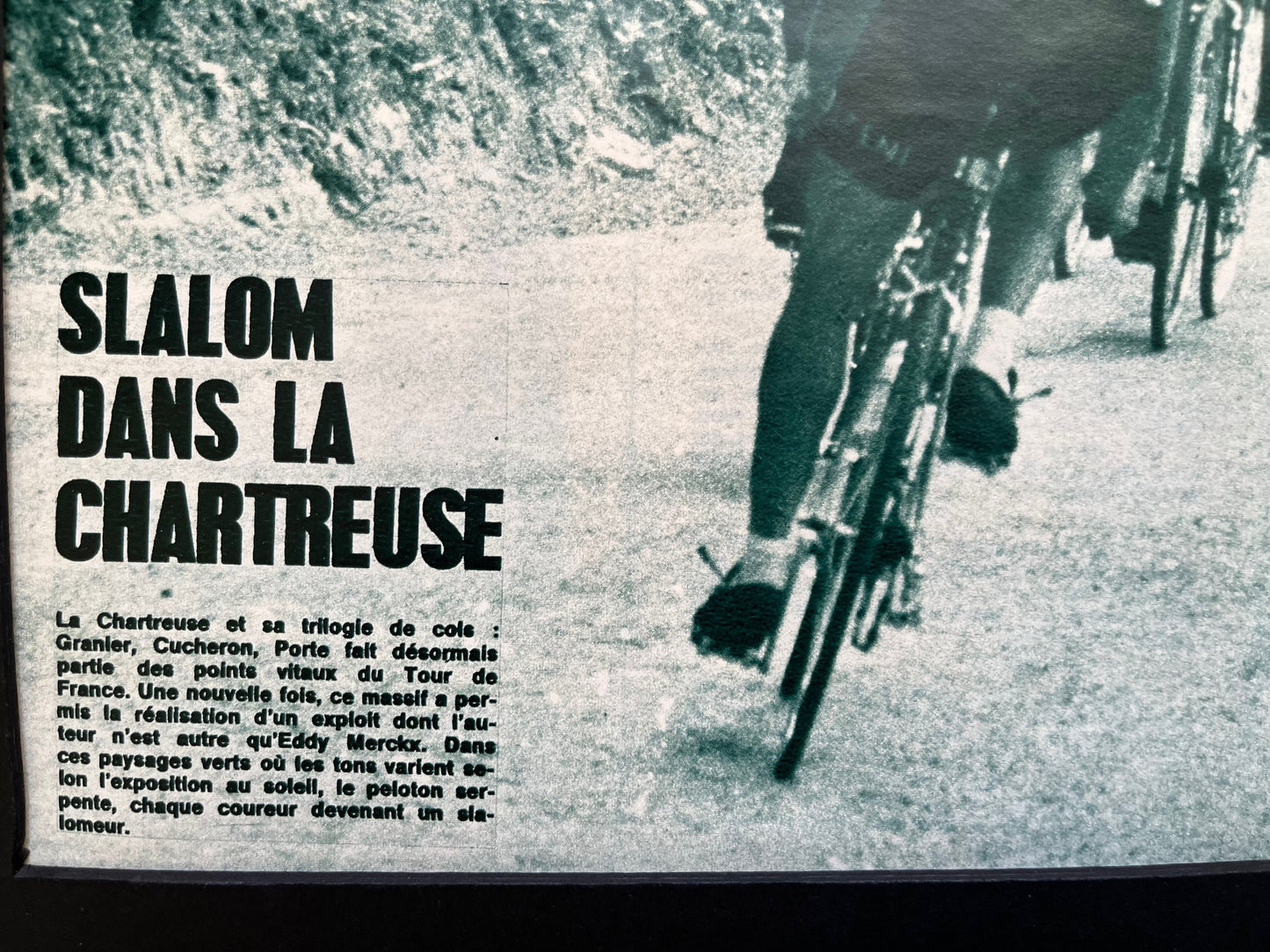 Vintage Cycling Print - Tour de France, Eddy Merckx, Original 1968
