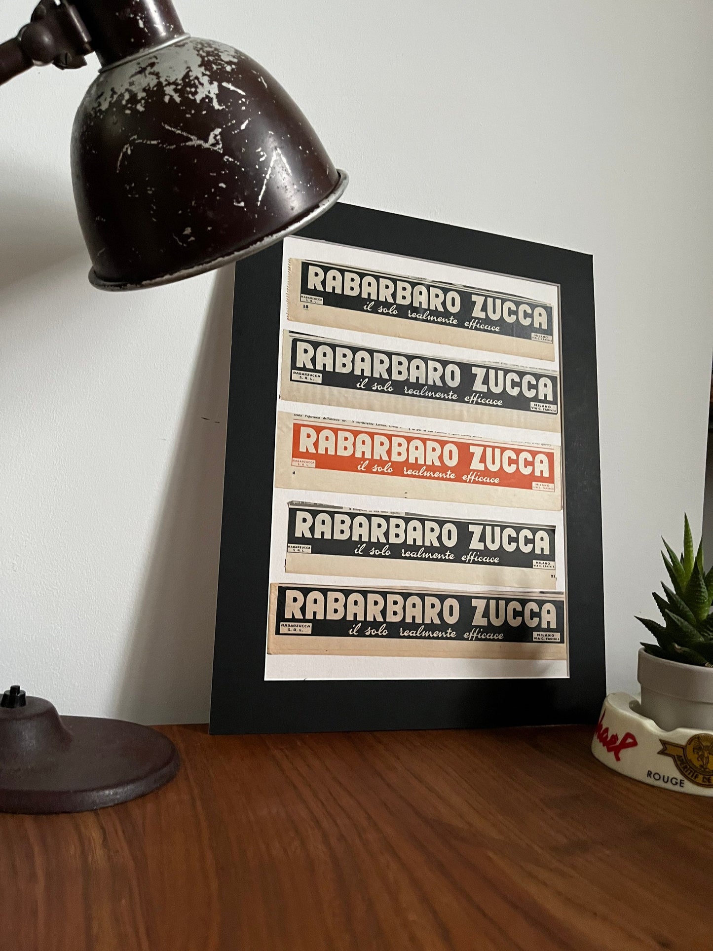 Vintage Advertising Artwork - Rabarbaro Zucca, Original Italian, 1950s