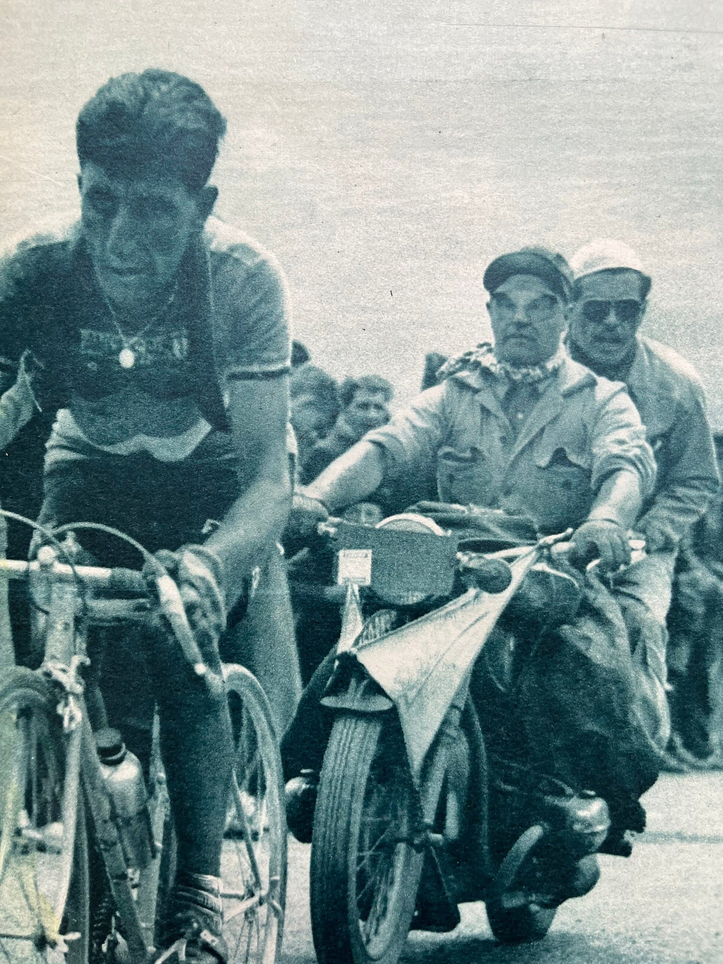 Vintage Cycling Print - Tour de France, Apo Lazarides, Original 1949