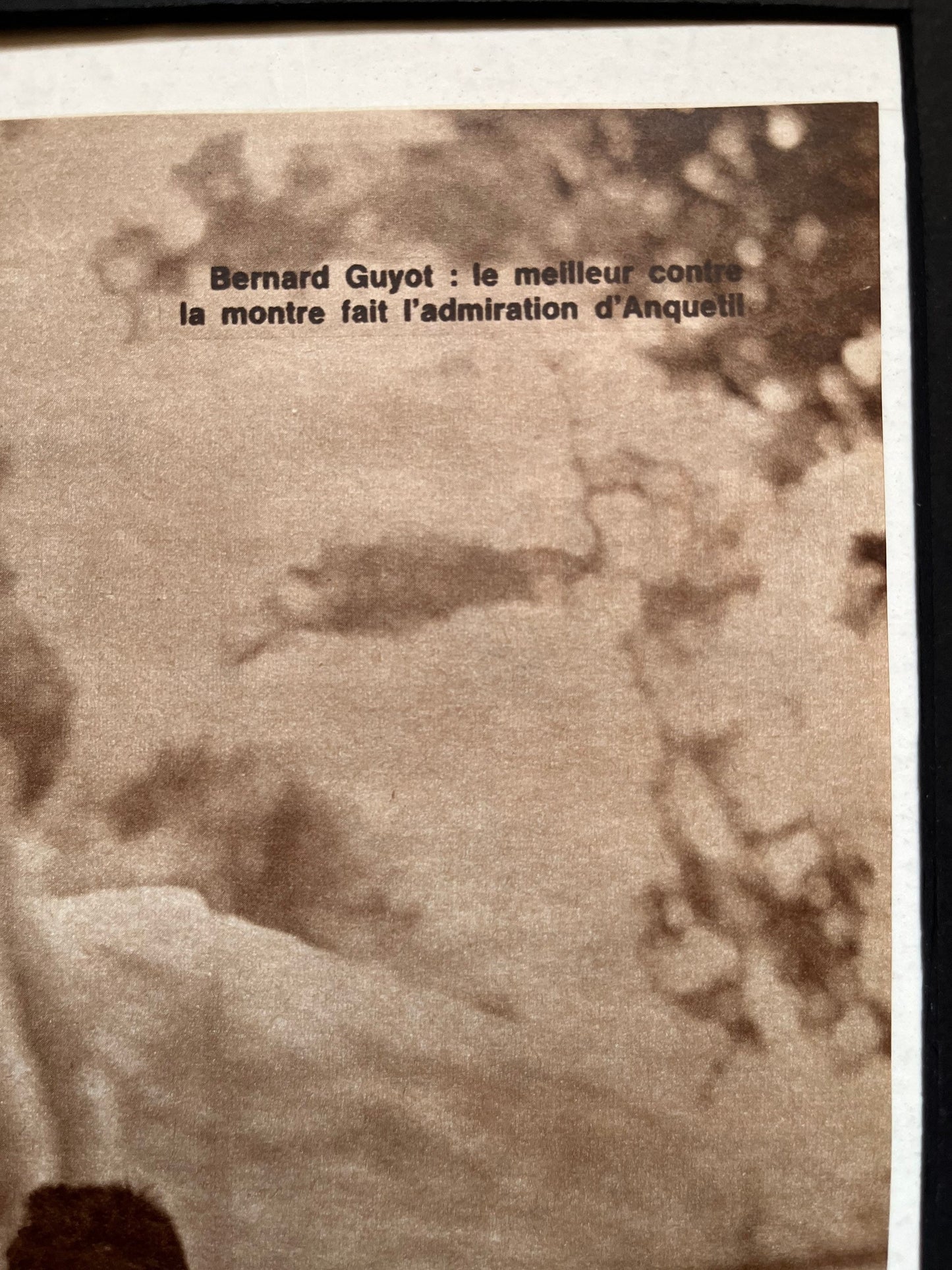 Vintage Cycling Print - Milan - San Remo, Bernard Guyot, Original 1967