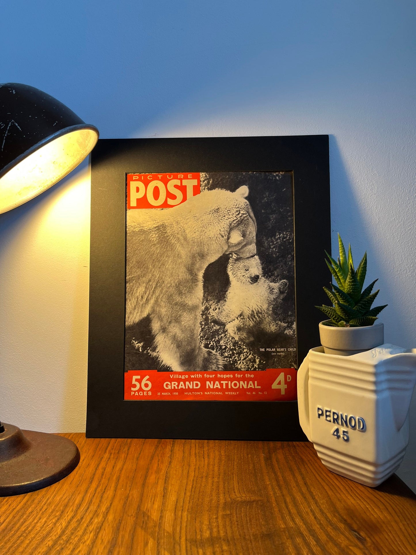 Vintage Magazine Cover - Picture Post, Polar Bears, Original 1950