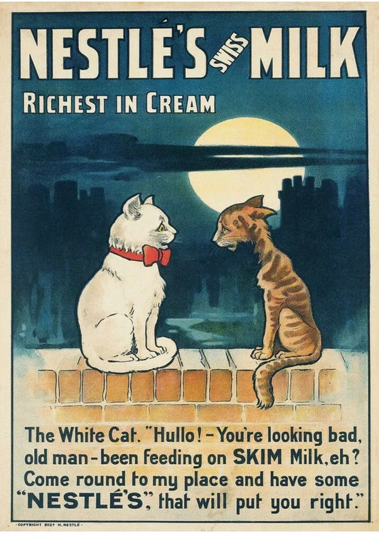 Vintage Advertising Poster - Nestle's Swiss Milk, c1901