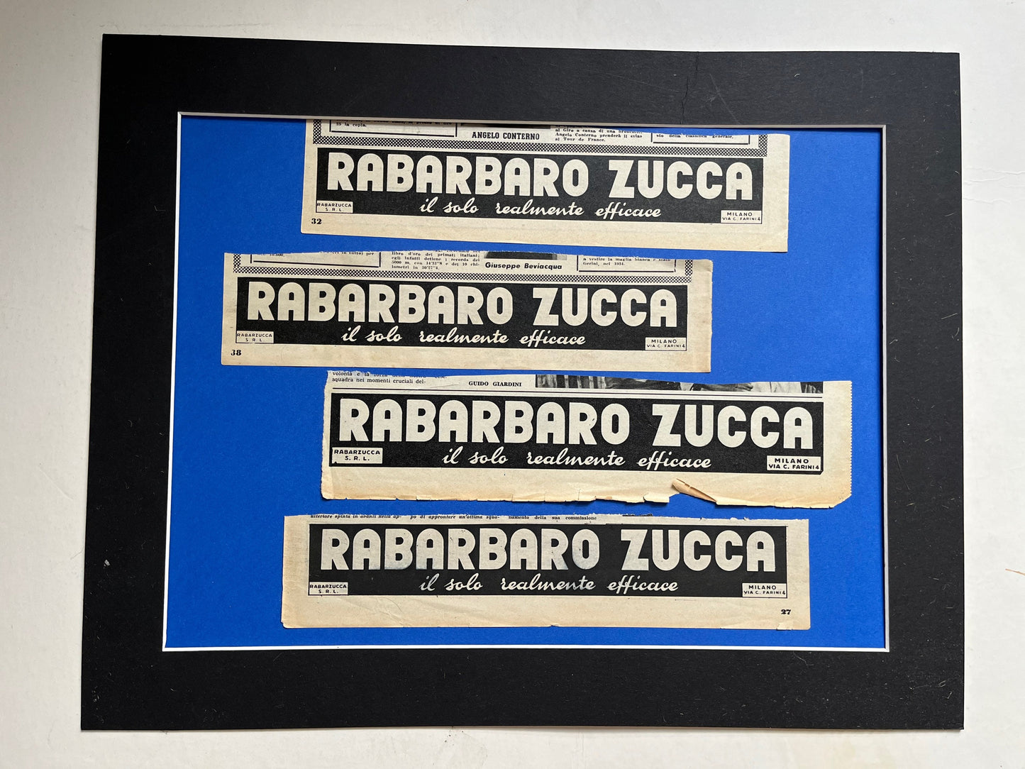 Vintage Advertisement Artwork - Rabarbaro Zucca, Original Italian, 1950