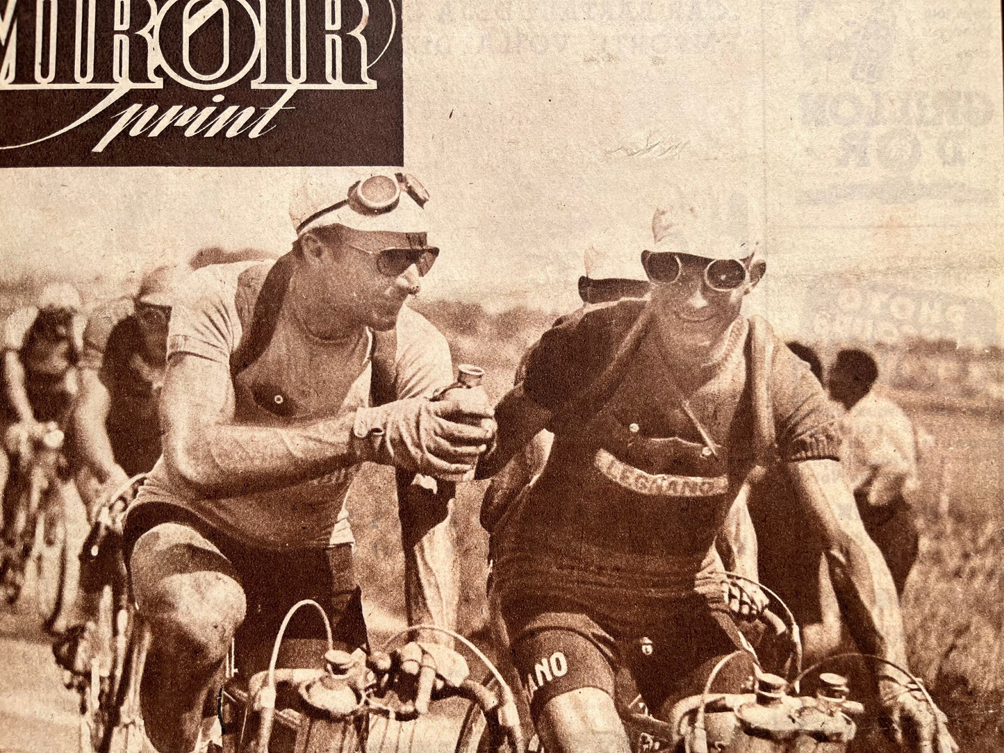 Vintage Magazine Cover - Original Tour de France, Guy LaPebie, Charles Pelissier, 1948