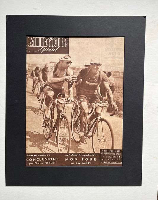 Vintage Magazine Cover - Original Tour de France, Guy LaPebie, Charles Pelissier, 1948