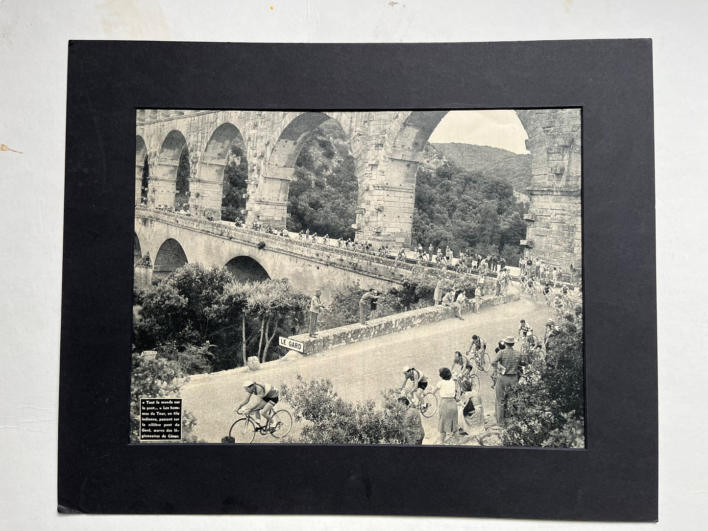 Vintage Cycling Print - Tour de France, Original 1950s