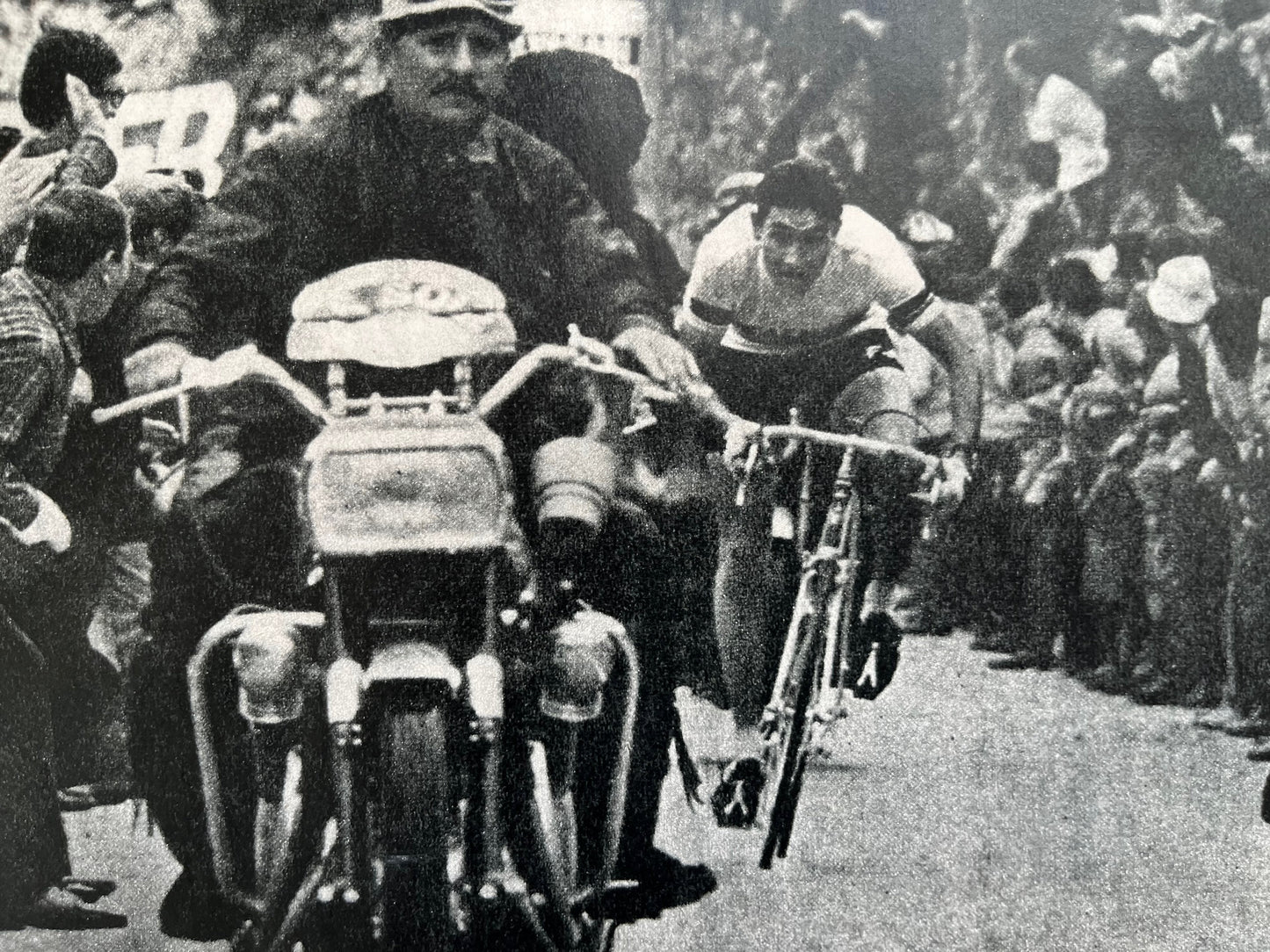 Vintage Cycling Print - Tour de France, Eddy Merckx, Original 1966/67