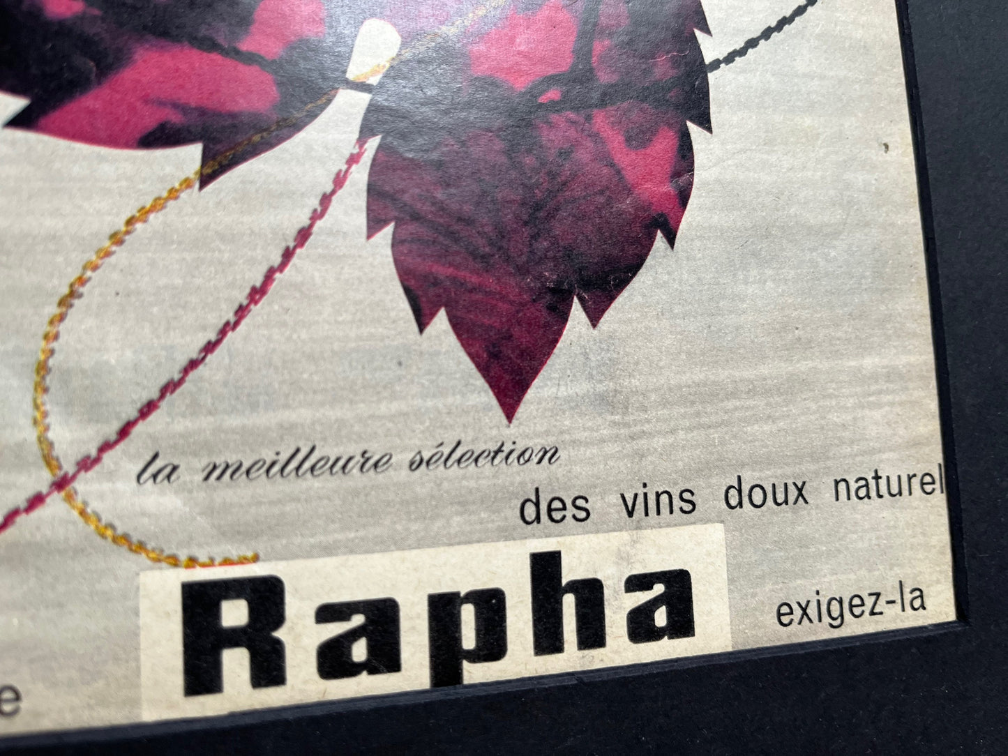 Vintage Advertising Print - Rapha/St Raphael Vermouth French,  c1964