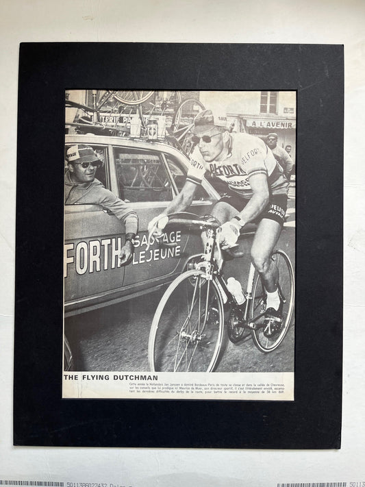 Vintage Tour de France cycling print 1965 Jan Janssen Pelforth team