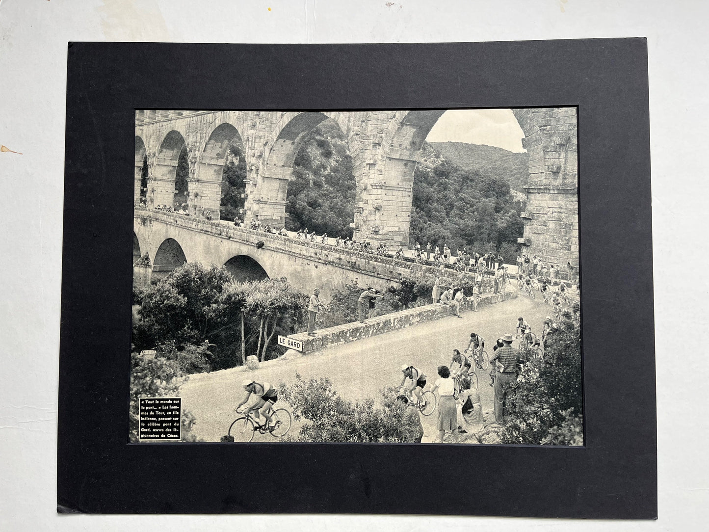 Vintage Cycling Print - Tour de France, Original 1950s