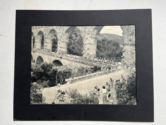 Vintage Cycling Print - Tour de France, Original 1950s
