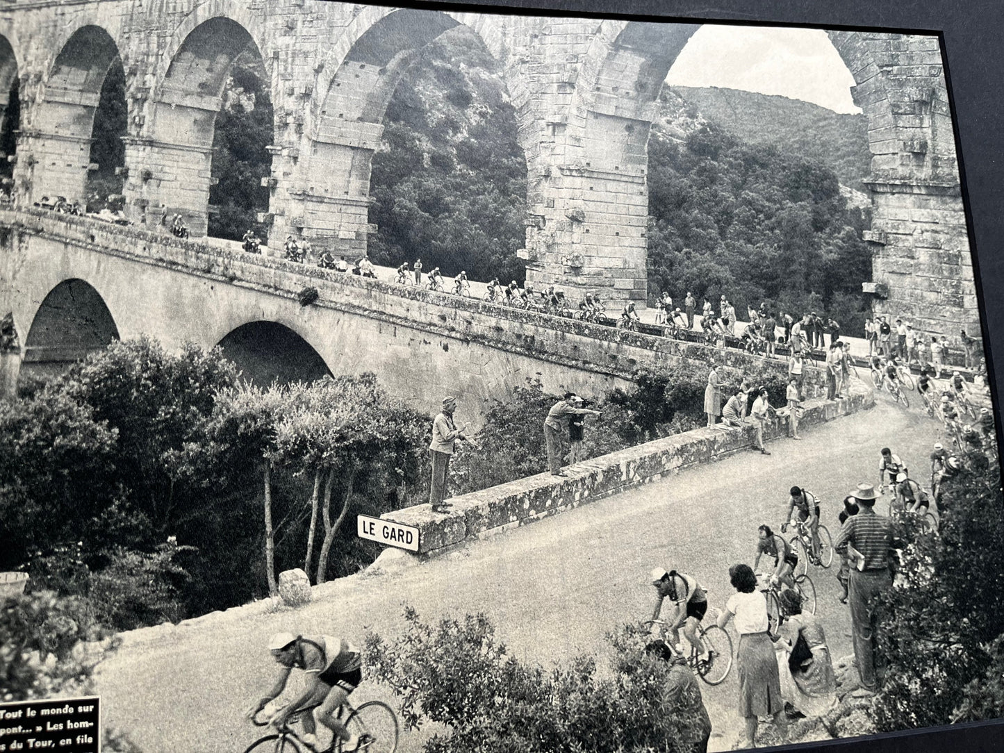 Vintage Cycling Print - Tour de France, Original 1950s