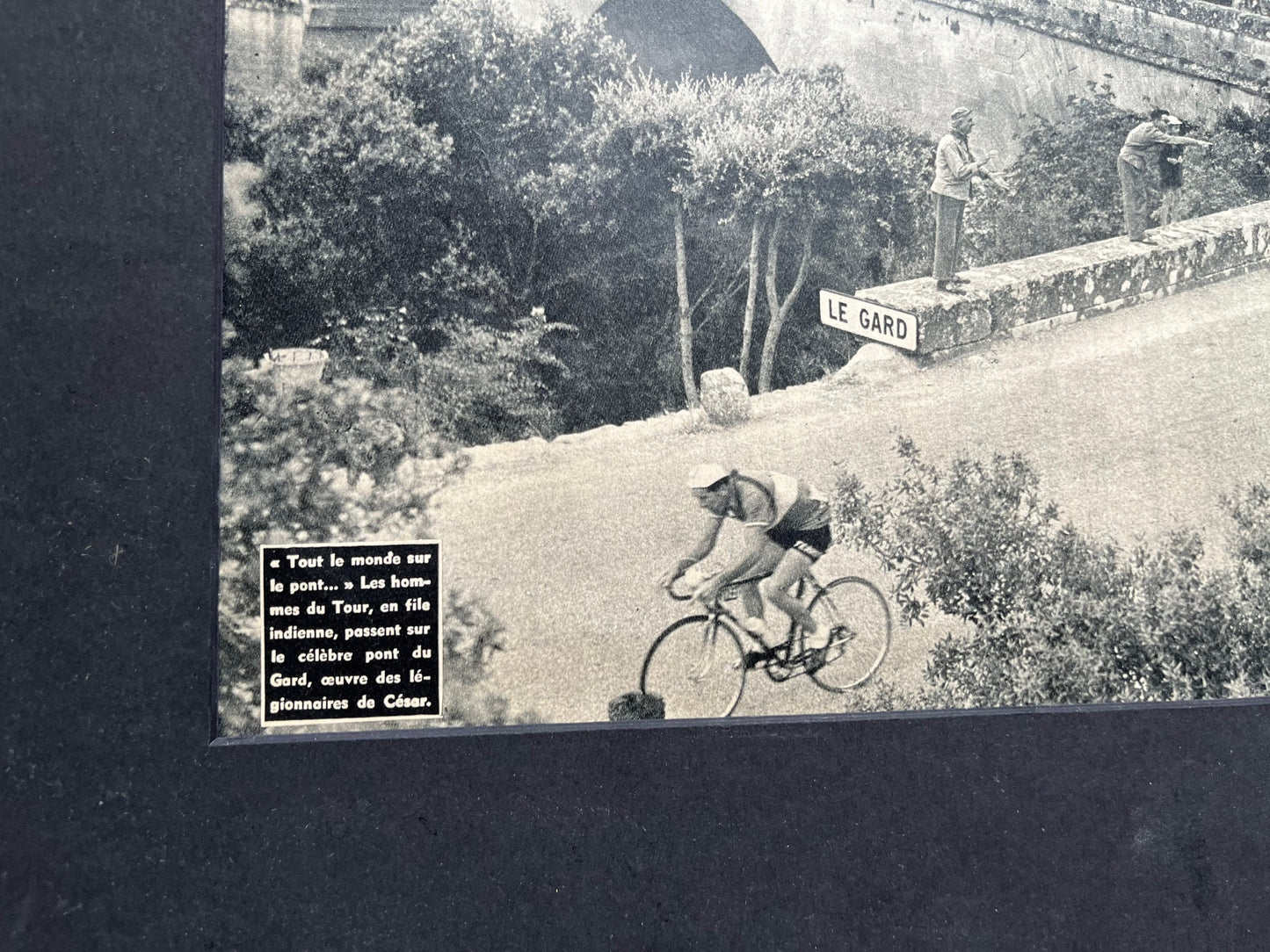 Vintage Cycling Print - Tour de France, Original 1950s