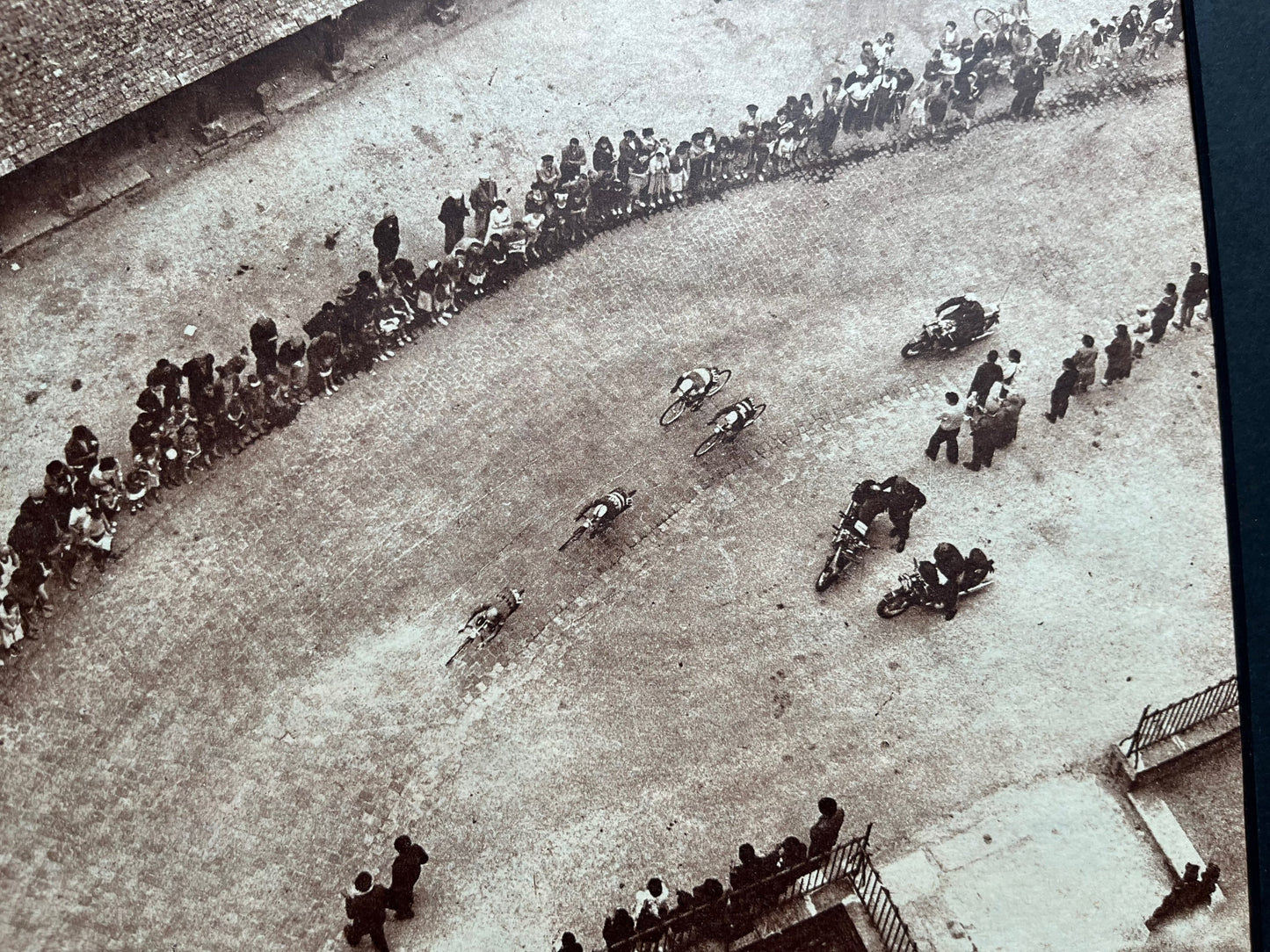 Vintage tour de france cycling print - Pierre Gouget 1952