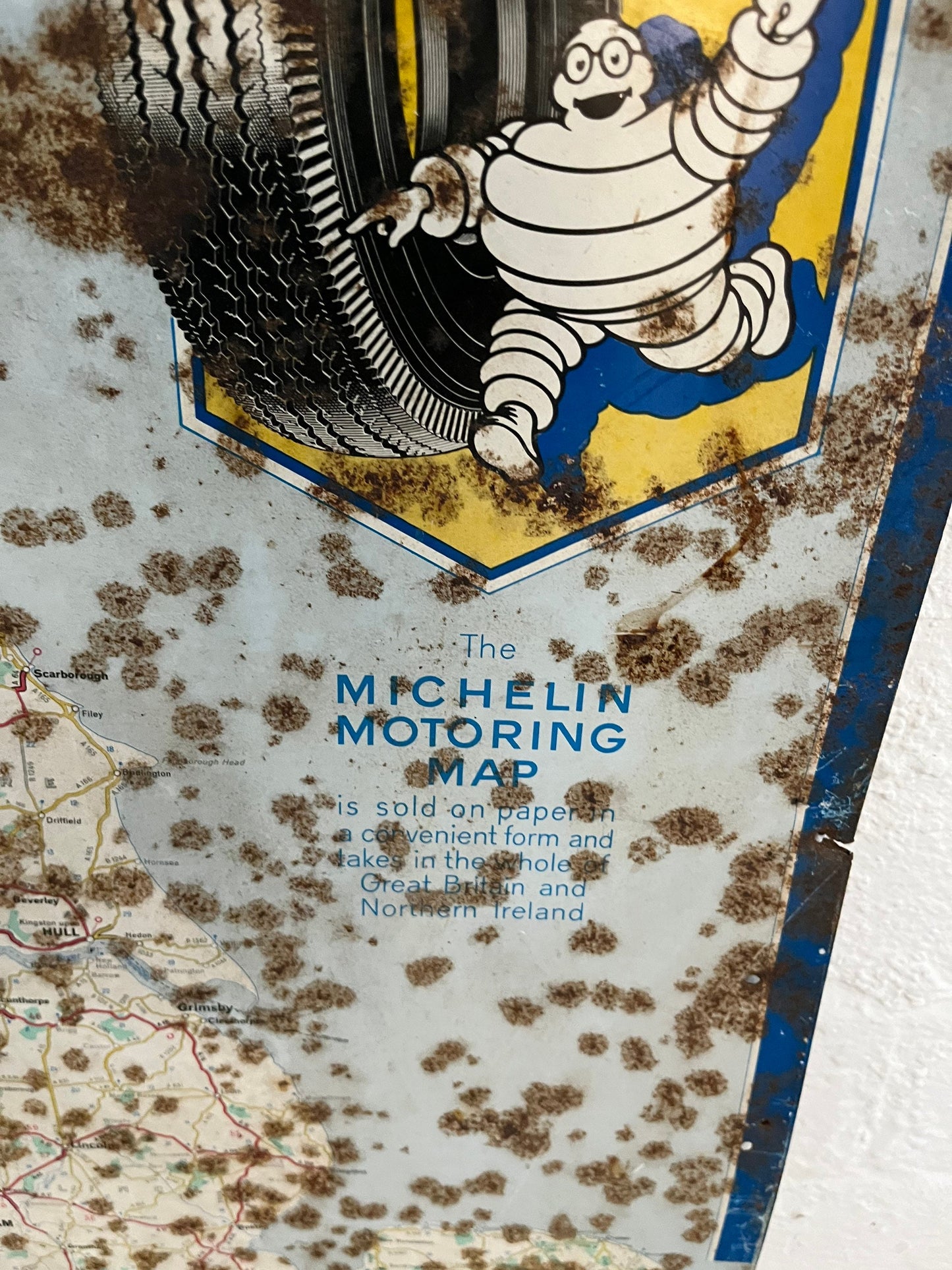 Vintage Advertising Signs - Two Michelin Tyres, dated 1961