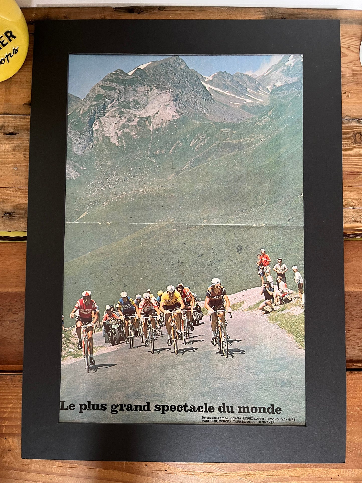 Vintage Cycling Print - Tour de France, Eddy Merckx, Original 1974